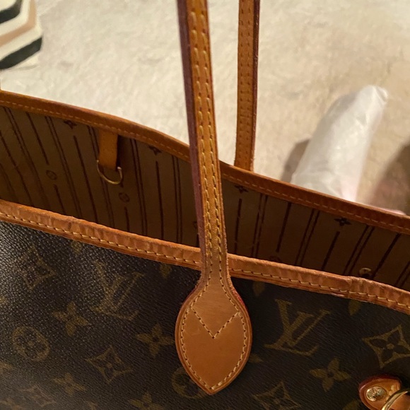 Louis Vuitton VINTAGE MM Neverfull #17737 Classic Monogram Canvas Leather Tote - Picture 6 of 15